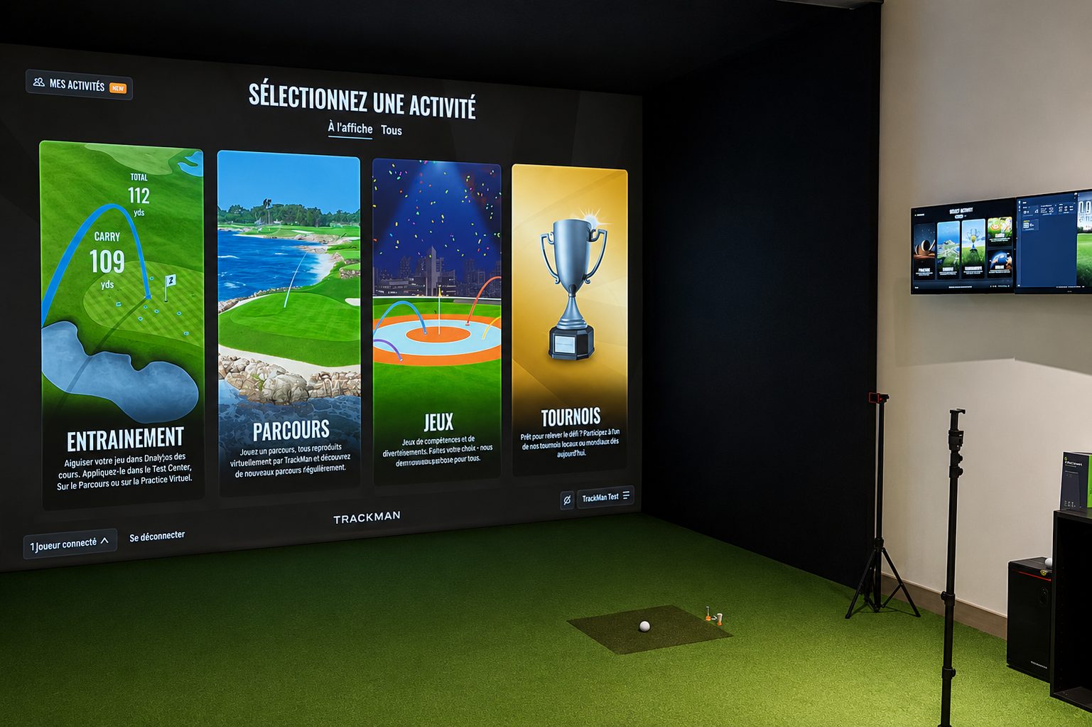 Un simulateur de golf au cœur du parcours : quand passion et élégance se rencontrent